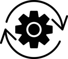 Backup Glyph Icon vector