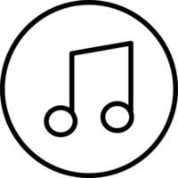 Music Line Icon vector