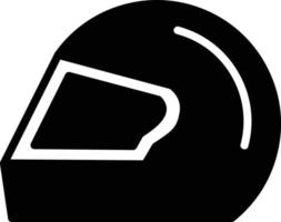 Helmet Glyph Icon vector