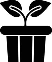 Plant Glyph Icon vector