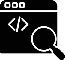 Web Development Glyph Icon vector