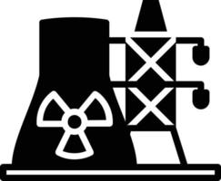 Power Plant Glyph Icon vector