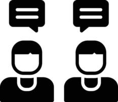 Conversation Glyph Icon vector