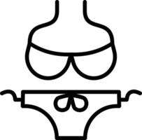 Bikini Line Icon vector