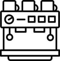 Espresso Machine Line Icon vector