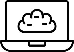 Cloud Line Icon vector