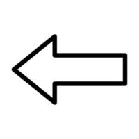 Left Arrow Icon Design vector
