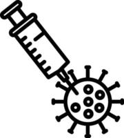 Vaccine Line Icon vector