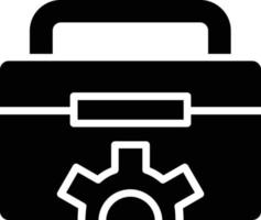 Tool Box Glyph Icon vector