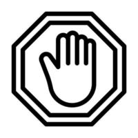 Stop Icon Design vector