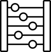 Abacus Line Icon vector