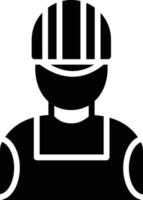 Builder Glyph Icon vector