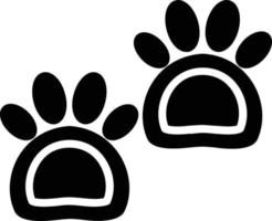 Paw Glyph Icon vector