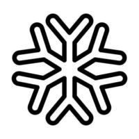 diseño de icono de copo de nieve vector