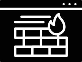 Firewall Glyph Icon vector