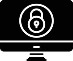 Security Glyph Icon vector