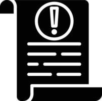 Instruction Glyph Icon vector