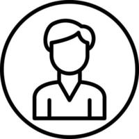 User Line Icon vector