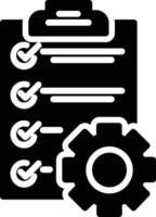 Project Management Glyph Icon vector