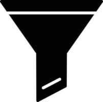 Funnel Glyph Icon vector