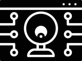 Web Camera Glyph Icon vector