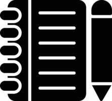 Assignment Glyph Icon vector