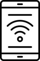 Wifi Line Icon vector