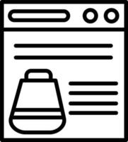 Webpage Line Icon vector