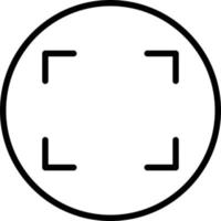 Full Screen Line Icon vector