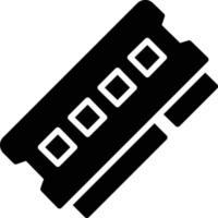 Ram Glyph Icon vector