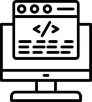 Coding  Icon vector