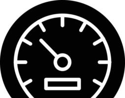 Speedometer Glyph Icon vector