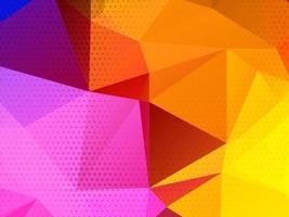 geometric triangle polygon background vector