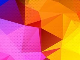 geometric triangle polygon background vector