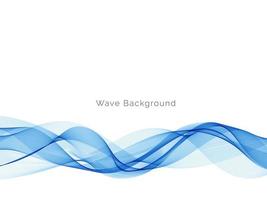 Abstract blue modern dynamic wave design background vector