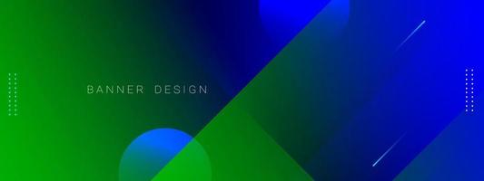 fondo de diseño atractivo de patrón colorido geométrico verde abstracto vector