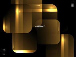 Abstract geometric gold elegant dynamic shape modern pattern background vector