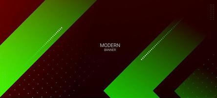 Green geometric design background vector