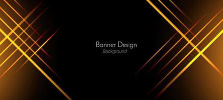 Abstract geometric transparent gradient lines yellow and gold color illustration pattern background vector