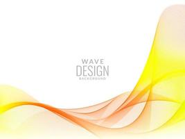 colorful dynamic wave style background design vector