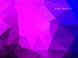 Modern geometric triangle polygon background vector