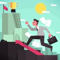 Achieving Career And Promotion Goals vector