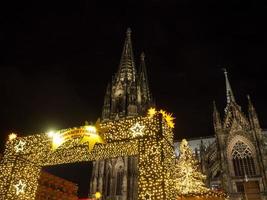 cologne at christmas time photo