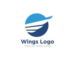 Wings Logo Icon Design Vector