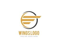 Wings Logo Icon Design Vector