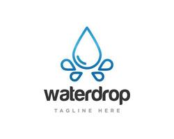 Water Drop Logo Design Vector Template