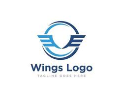 Wings Logo Icon Design Vector