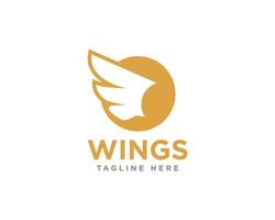 Wings Logo Icon Design Vector