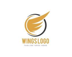 Wings Logo Icon Design Vector