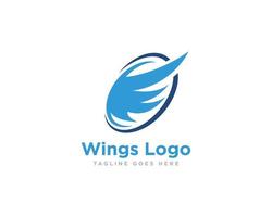 Wings Logo Icon Design Vector